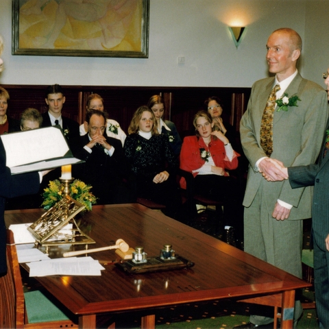 A same sex marriage ceremony in Holland, 2007  