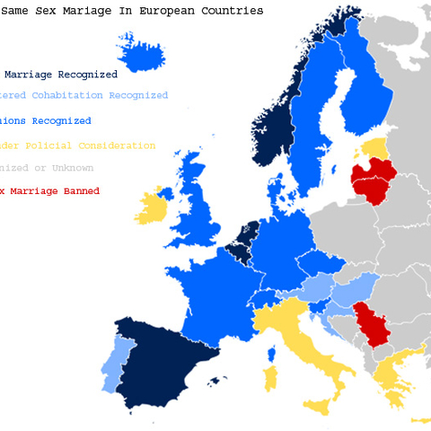 The Status of Same-Sex Union Legislation in Europe  