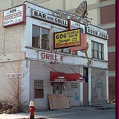 606 Horseshoe Lounge, once a popular night club in the African American section of Detroit called "Paradise Valley." Scheduled for demolition  