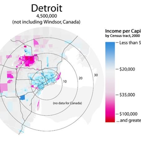 Detroit Metropolitan map.