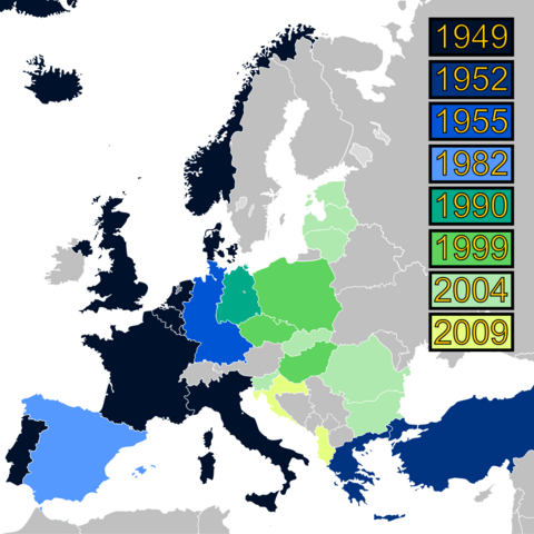 Enlargement of NATO, 1949-2009.