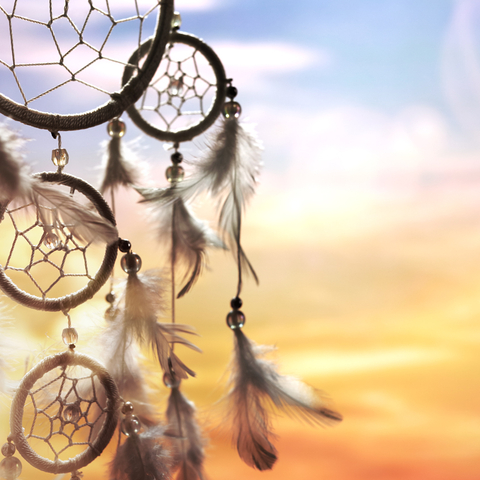 Dreamcatchers shown against the sky