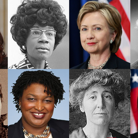 Image of 8 women in US politics 