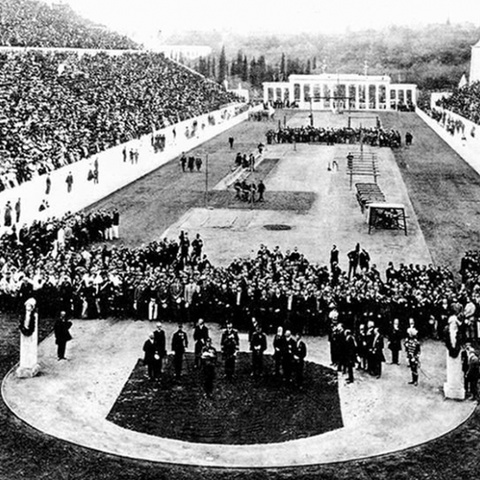 Opening ceremonies of the 1896 Olympics