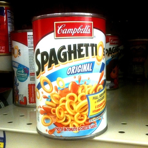 a can of Spaghetti-Os