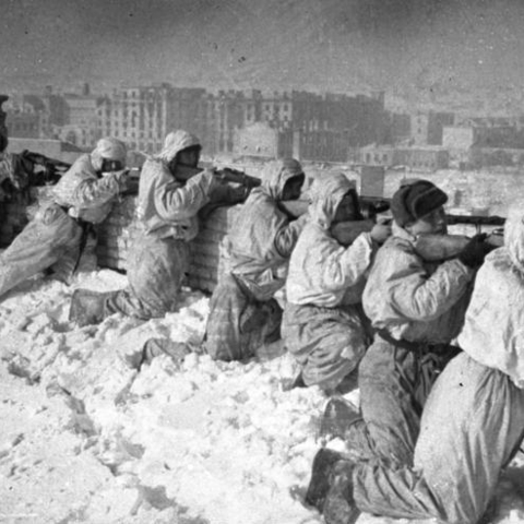 Soldiers at the Battle of Stalingrad