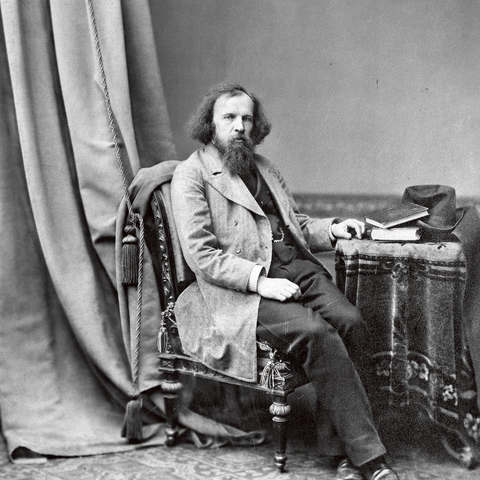 Russian chemist and educator Dmitrii Mendeleev