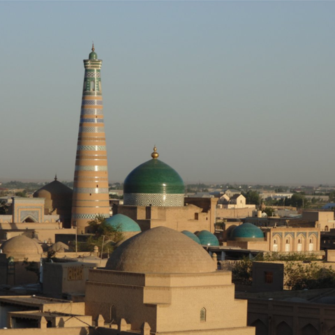 Minaret Islam Khoja in Khiva 