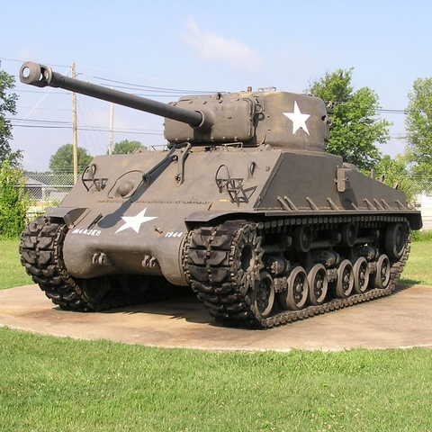 The Sherman M4-A2E8 Tank
