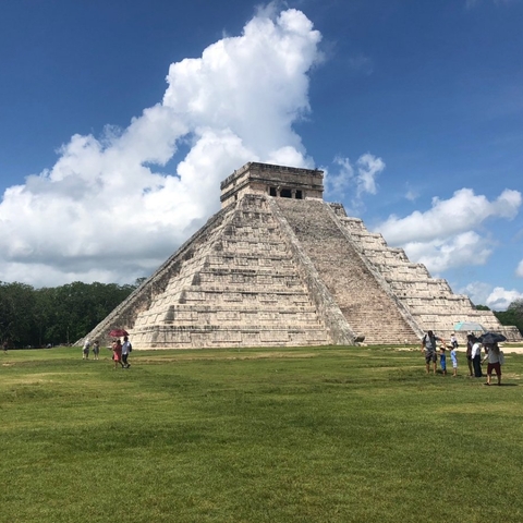 The Temple of Kukulkan at Chichén Itzá.