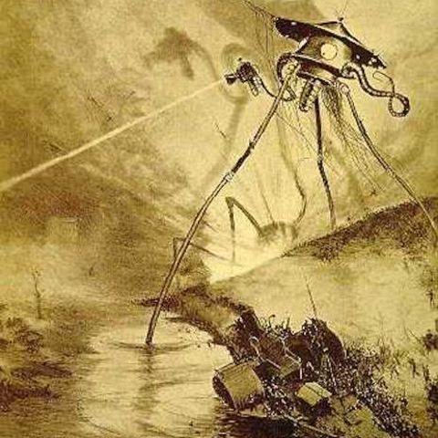 H.G. Wells’s novel, War of the Worlds, described hissing, tentacled, tripodal invaders from Mars.