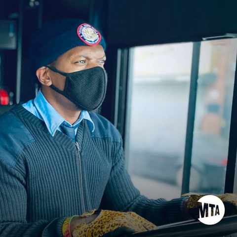 MTA digital message campaign recognizes "Heroes moving Heroes," frontline employees who help other essential workers get to and from their jobs, 2020.