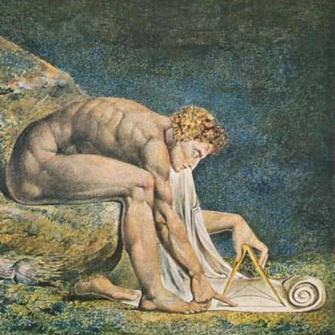 Depiction of Isaac Newton