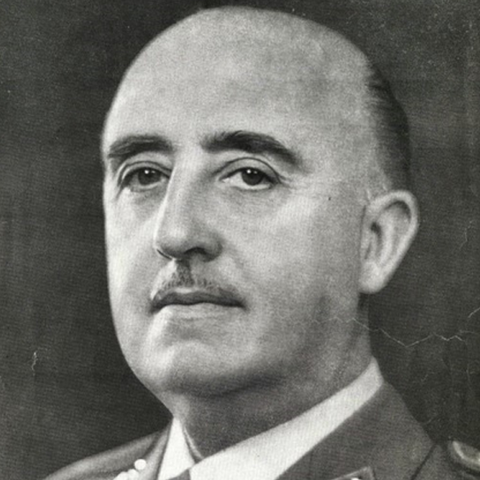 Portrait of Francisco Franco in 1964 from Biblioteca Virtual de Defensa