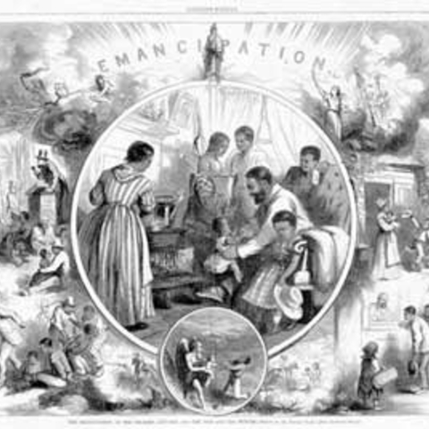 emancipation illustration from Harper's Weekly