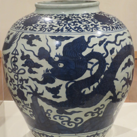 Chinese manufactured goods, like this jar from the Ming dynasty, were highly desired trade items.