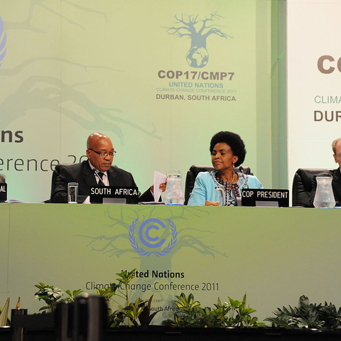 From the 2011 UN Climate Change Conference in Durban, South Africa.