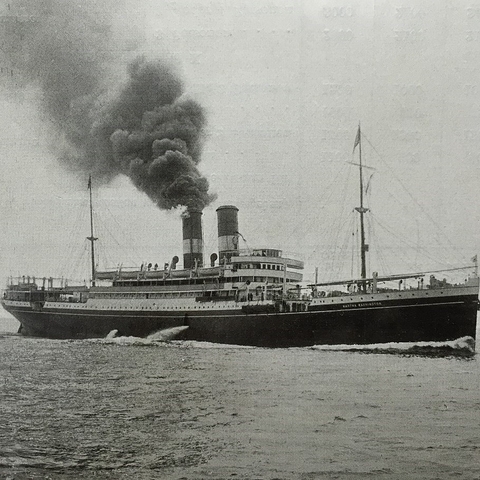 A photo of the Steamship Martha Washington in 1913.