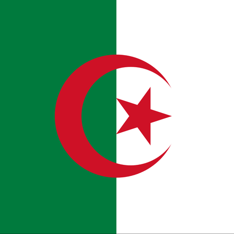 The Algerian flag.