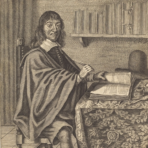 Engraving of René Descartes.