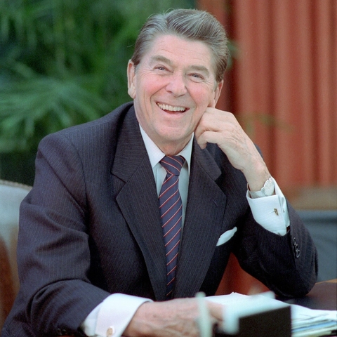 President Ronald Reagan in 1984.
