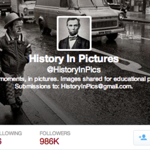 History in Pictures Twitter Page Profile