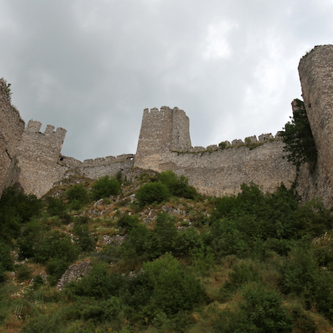 The Golubac Fortress was a medieval fortified town on the south side of the Danube River