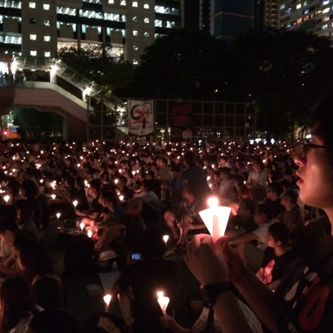 June 4, 2015 at Hong Kong’s Victoria Park (Photo by the author)