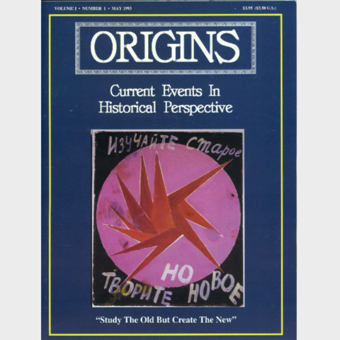 Origins Book Cover, May, 1993