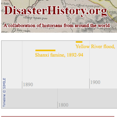 Portion of DisasterHistory.org timeline.