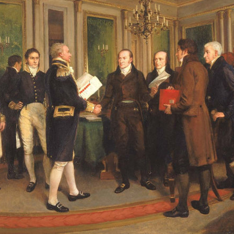 Signing of the Treaty of Ghent, 1814
