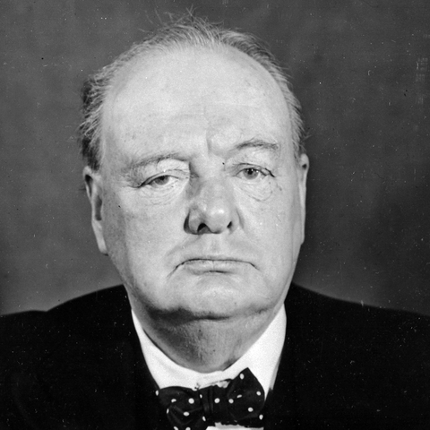 Sir Winston Churchill in 1945.