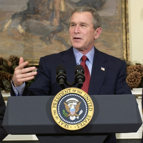 George W. Bush at the White House in 2003.