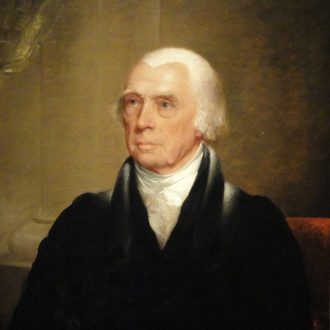 Portrait of James Madison.