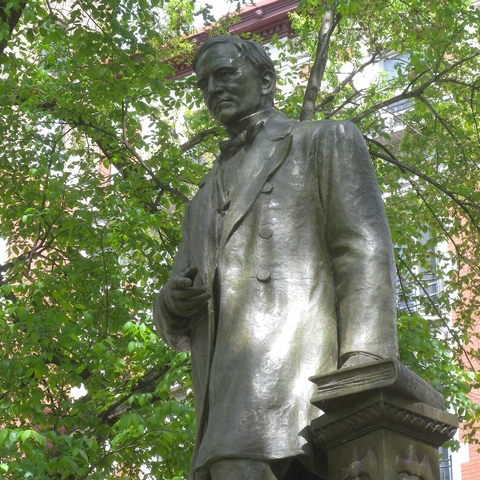 Statue of Samuel J. Tilden in New York City.