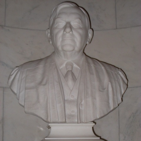 Bust of Harlan Fiske Stone, the 12th Chief Justice of the U.S. Supreme Court.