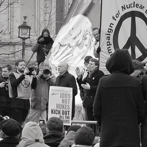 A protest for nuclear disarmament