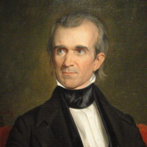Portrait of President James K. Polk from 1846.