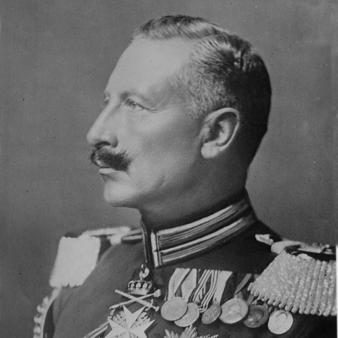 Glass negative of Kaiser Wilhelm.