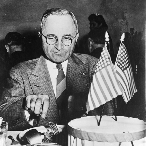 President Harry Truman in 1945.