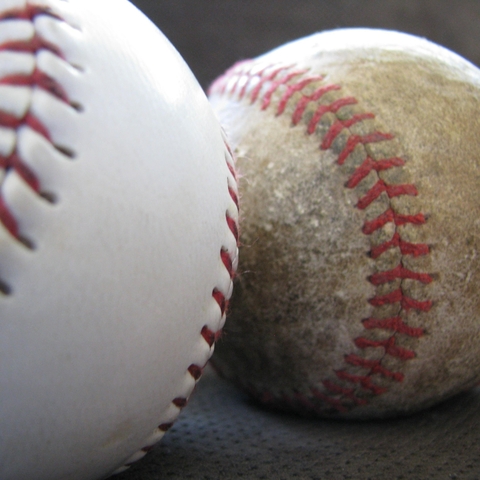 Two baseballs.