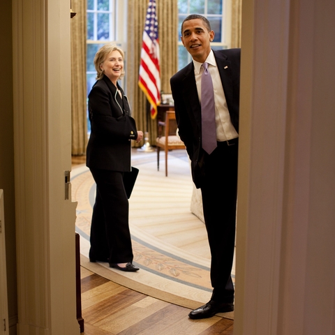 President Barack Obama and Secretary of State Hillary Rodham Clinton in the Oval Office in 2009.