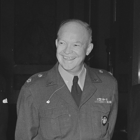 President Eisenhower in Holland in 1951.