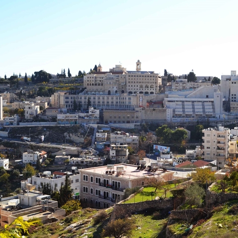A view of the West Bank city of Bethlehem.