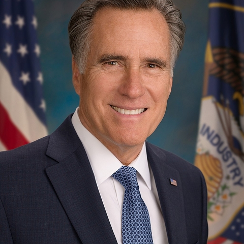 US Senator Mitt Romney of Utah.