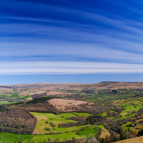 A panoramic view of the Black Hills in western South Dakota.