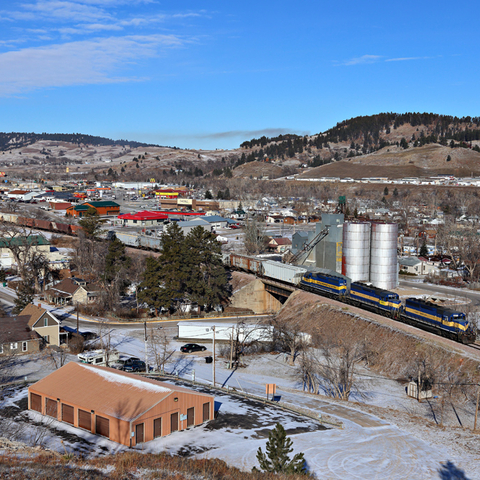 View of Sturgis, South Dakota in 2014.