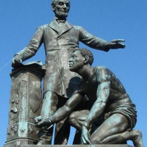 Emancipation Memorial in Lincoln Park, Washington DC.