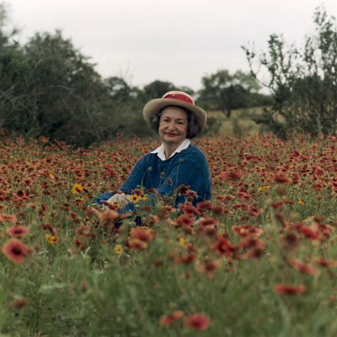 Lady Bird Johnson in the Texas Hill Country.
