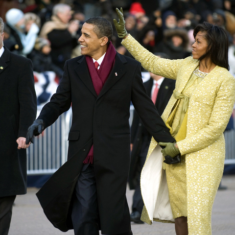 Obama wore Isabel Toledo clothes made of St. Gallen Embroidery to the 2009 presidential inauguration.